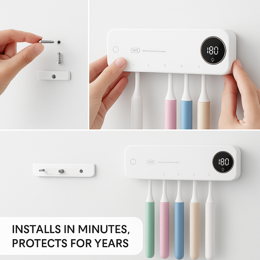 The Orala Family Pro: Complete 5-Brush Protection System with Smart Display