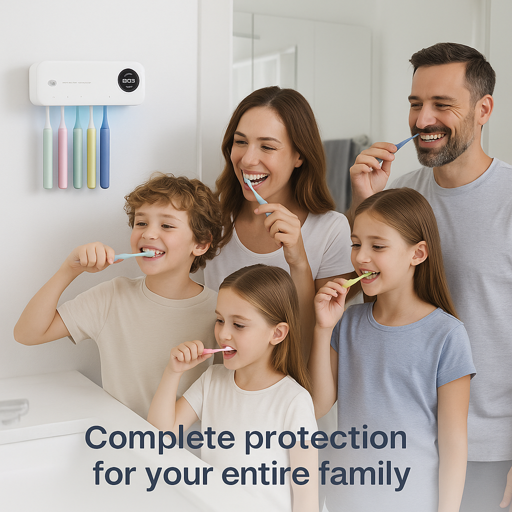 The Orala Family Pro: Complete 5-Brush Protection System with Smart Display