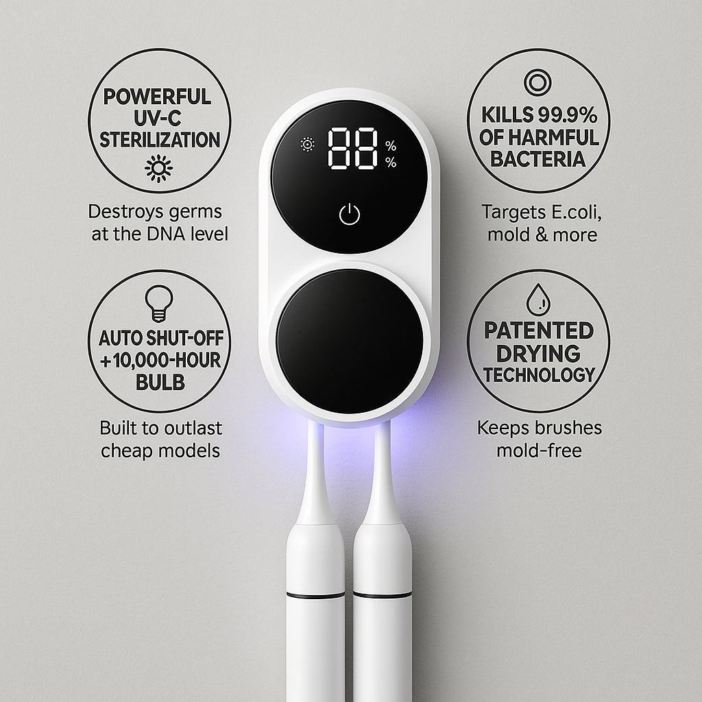 Orala UV-C Family Protection System: Eliminates Bathroom Bacteria & Hidden Mold
