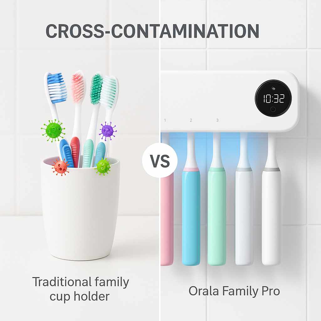 The Orala Family Pro: Complete 5-Brush Protection System with Smart Display