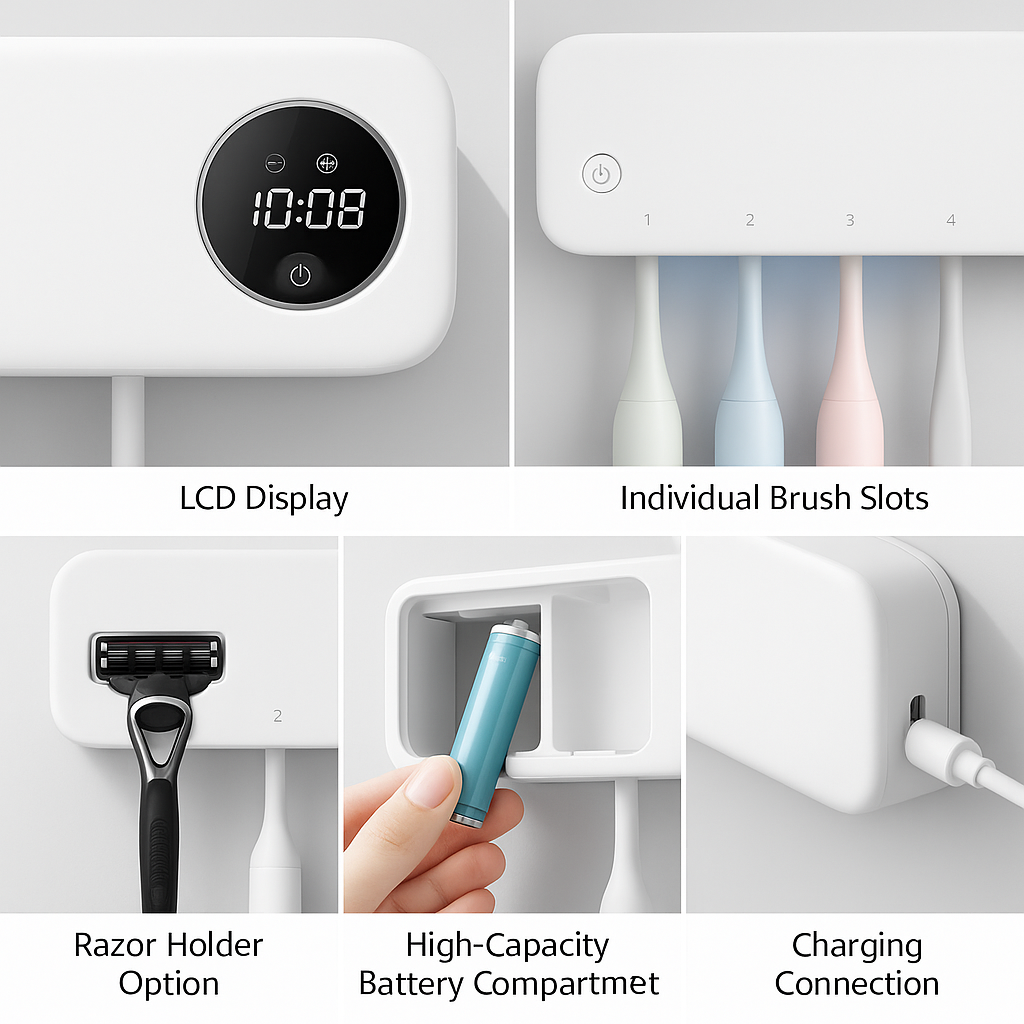 The Orala Family Pro: Complete 5-Brush Protection System with Smart Display